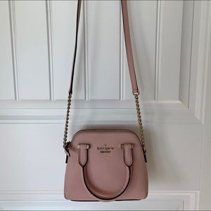 Light pink/blush mini Kate spade cross body bag
